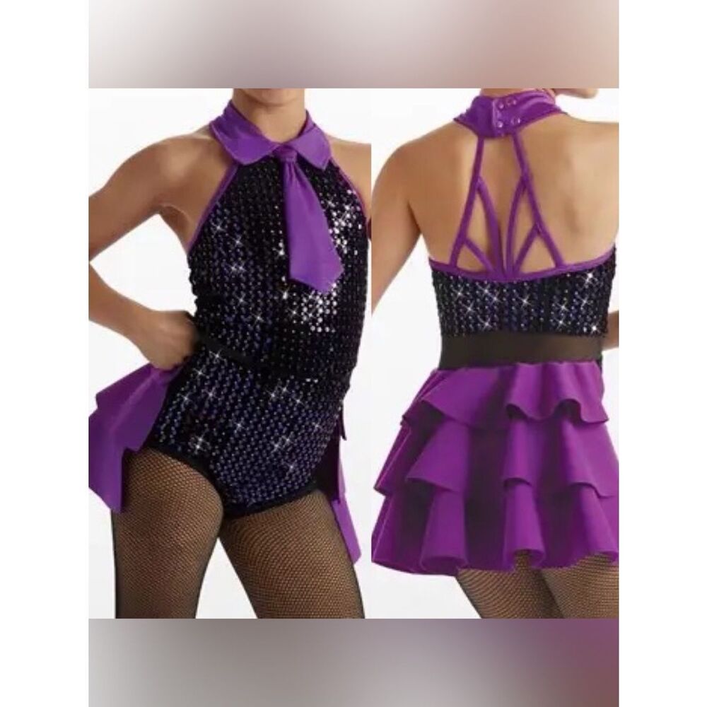 WEISSMAN Dance purple sequin costume dress Barracuda
16310 LC-large child